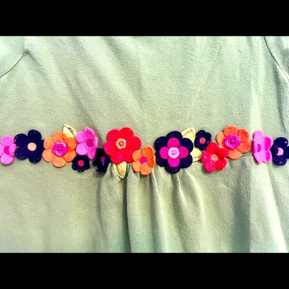 Gymboree Knit Dress with Felt Flower Detail, Size 5 - Picture 3 of 5